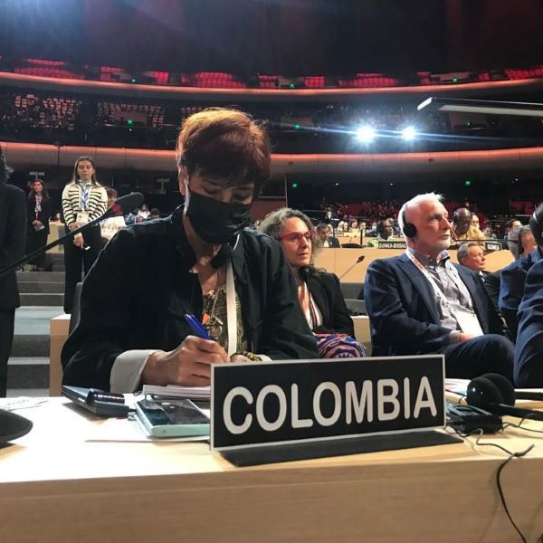 Hoy en México, nuestra <a href="/dirpoblaciones/">Dir. Poblaciones</a> @Sones2006Molano acompaña a la ministra Patricia Ariza <a href="/mincultura/">MinCultura Colombia</a> a la II Conferencia Mundial de la Unesco sobre Políticas Culturales y Desarrollo Sostenible-Mondiacult 2022.