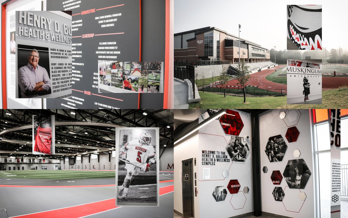 11fiftyseven's tweet image. We enjoyed partnering with @MuskingumUniv to design a branded experience throughout their new state-of-the-art Health &amp;amp; Wellness Complex!

#EnvironmentalGraphics #ExperientialDesign #DonorRecognition