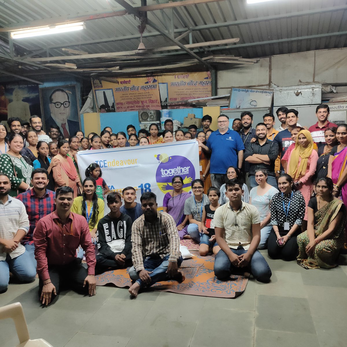 TCEConnect's tweet photo. #TVW18 #TCEndeavour #TCEconnect
As part of the TVW initiative, 23 #volunteers from Tata Consulting Engineers (#TCE) #mumbai gathered at Aarey Colony & conducted a one-to-one session to #motivate the #young #students of a #night #school to prepare for their 10th class #exams https://t.co/4FbwCFIwXx