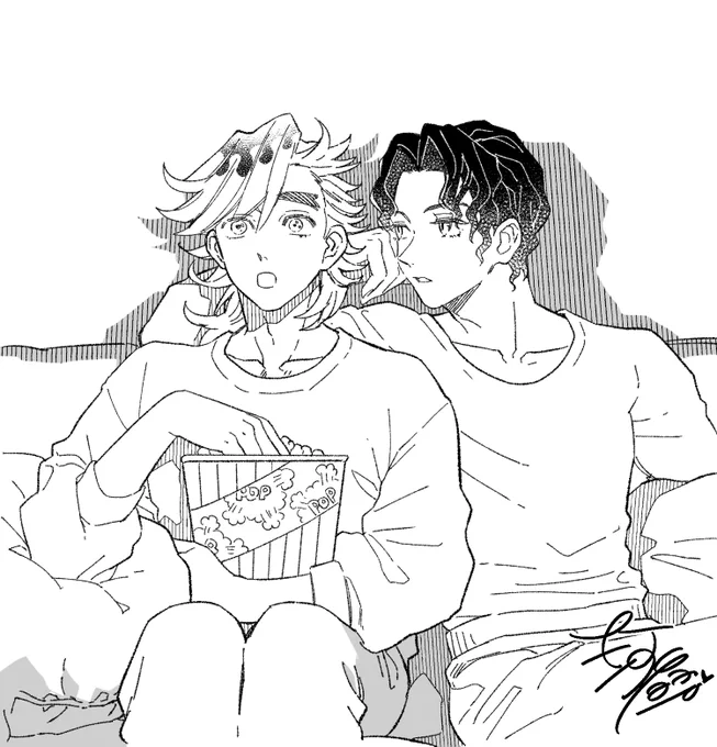 mさん(@m80092019 )の下描きペン入れさせて頂きました～!めっちゃ下描き綺麗で超～～～～描きやすかったです❣🥹 
