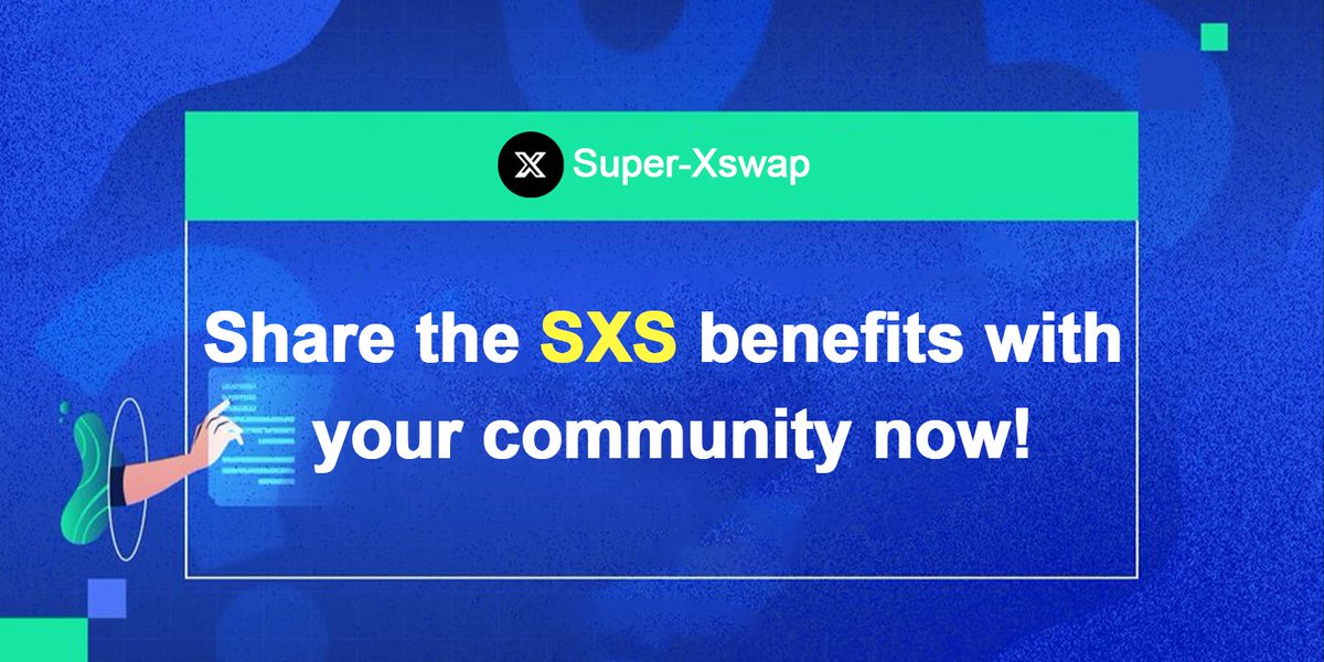 🤩🤩🤩Share the  #SXS benefits with your community now!