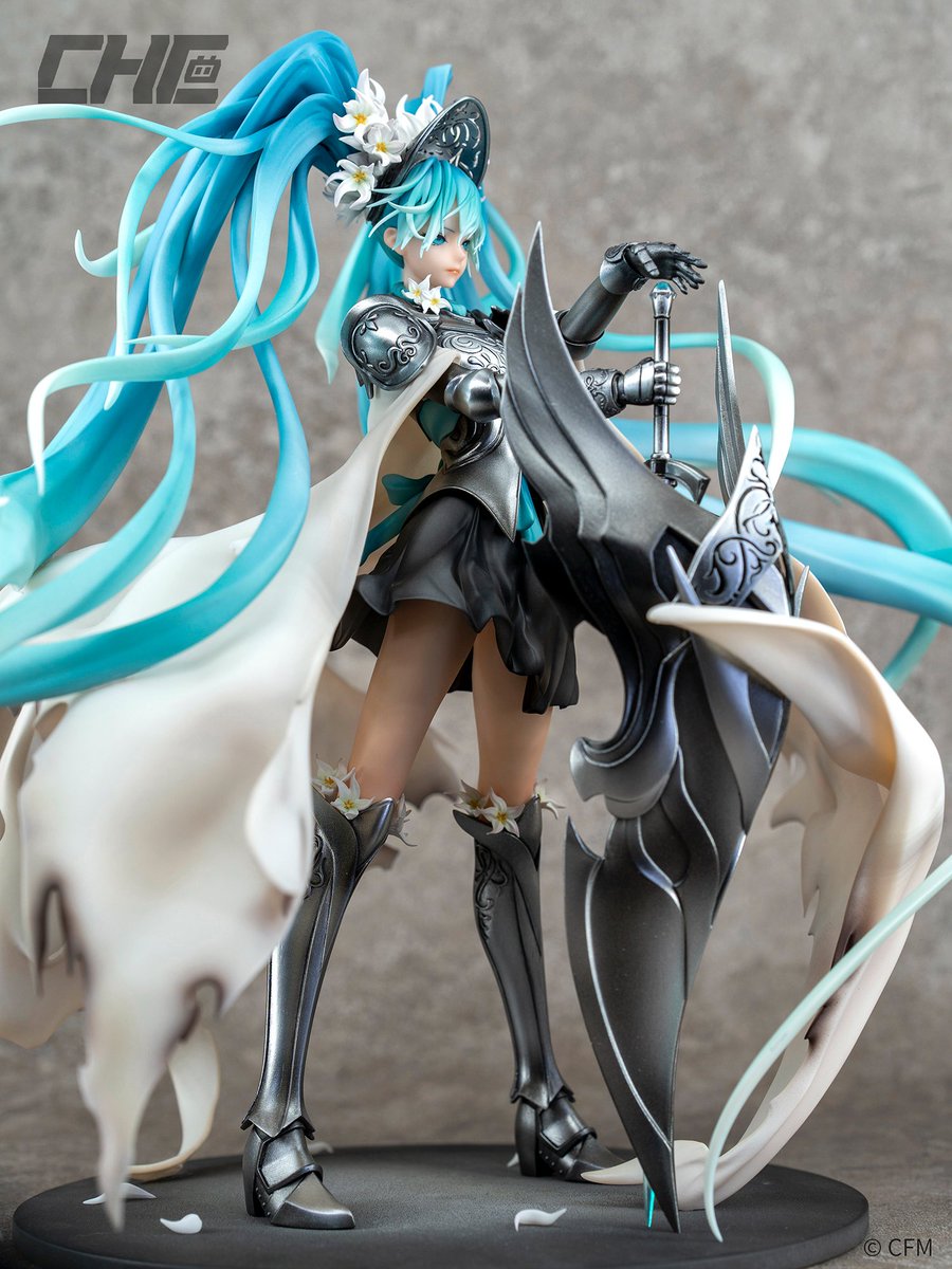 Taicoonofficial's tweet photo. If lily and sword can witness eternity together.

「初音ミク Knight ver.」illustrator @Nine_819 
八雲玖先生による「騎士初音」初の立体化で、個性満ち溢れているブレイクスルーした初音ミクの新たな姿、乞うご期待を。
#初音ミク #HatsuneMiku #初音未来 https://t.co/IGbPaAlqBR