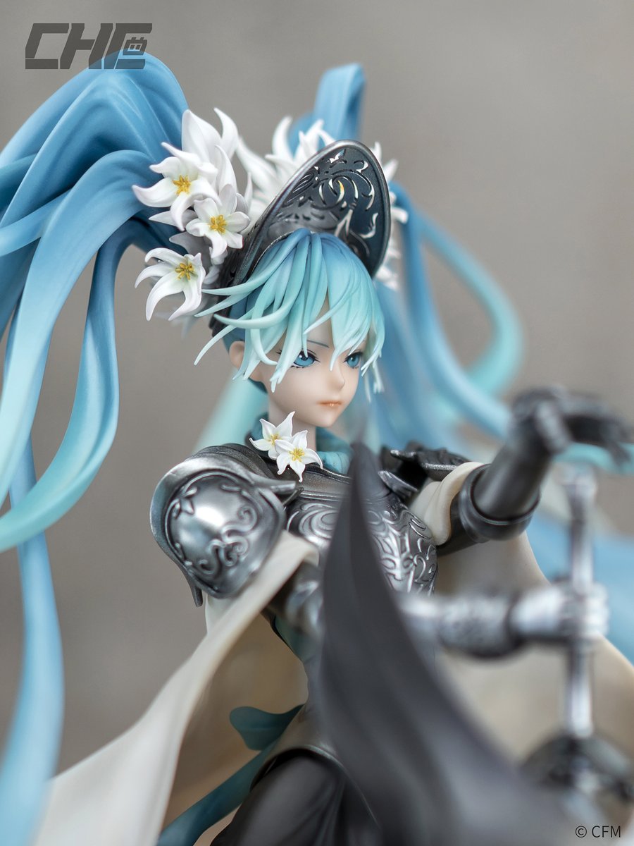 Taicoonofficial's tweet photo. If lily and sword can witness eternity together.

「初音ミク Knight ver.」illustrator @Nine_819 
八雲玖先生による「騎士初音」初の立体化で、個性満ち溢れているブレイクスルーした初音ミクの新たな姿、乞うご期待を。
#初音ミク #HatsuneMiku #初音未来 https://t.co/IGbPaAlqBR