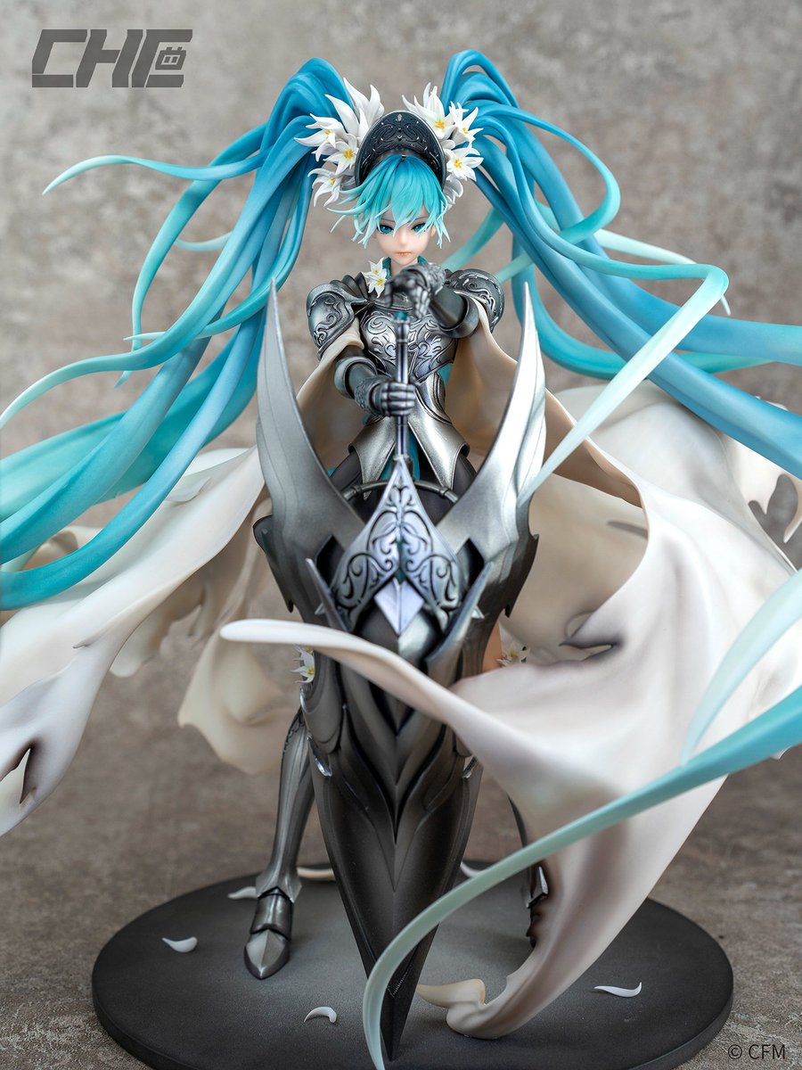 Taicoonofficial's tweet photo. If lily and sword can witness eternity together.

「初音ミク Knight ver.」illustrator @Nine_819 
八雲玖先生による「騎士初音」初の立体化で、個性満ち溢れているブレイクスルーした初音ミクの新たな姿、乞うご期待を。
#初音ミク #HatsuneMiku #初音未来 https://t.co/IGbPaAlqBR