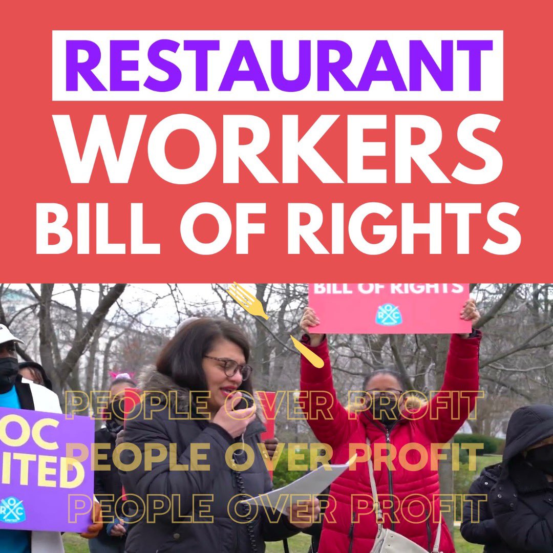 rocunited's tweet photo. Today, restaurant workers, along with @RepJayapal, @Marie4Congress, @RepRashida, @RepChuyGarcia, @FmlyValuesWork, &amp; @NationalBWC joined a briefing calling on the introduction and passing of the #RestaurantWorkersBillofRights! 
🧵👇🏽 https://t.co/vT3anXYdgO
