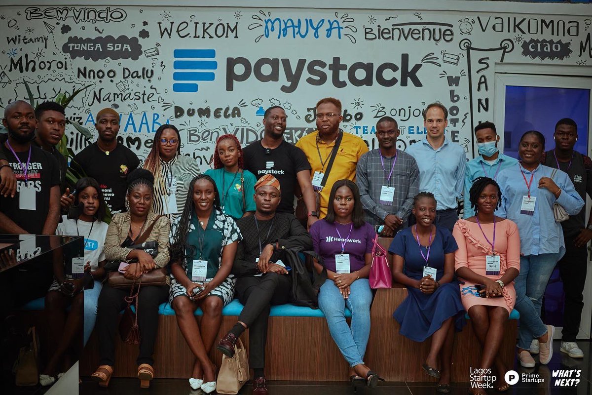 StartupLagos's tweet photo. Itโs throwback Thursday and we are here for it ๐
โโ
Letโs bless you with some throwback of the innovation tour team @paystackhq .
Say โhiโ if you see yourself.
.
.
#thelswexperience #LSW22 #lagosstartupweek https://t.co/R4iMDC4213