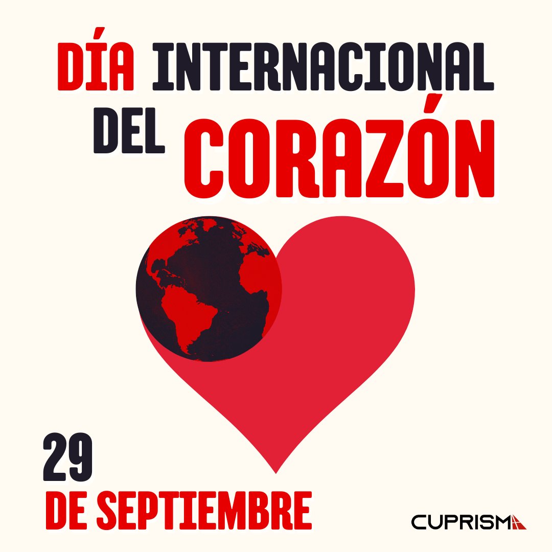 cuprisma's tweet photo. Hoy es el día mundial del #corazón, un días que busca incentivar la prevención y cuidado de las enfermedades cardiovasculares. ❤️

Los invitamos a cuidarse y revisiones medicas continuas para prevenir enfermedades.

#DíaDelCorazón #corazones #salud #cuidado #Jueves https://t.co/59WniMJK9I