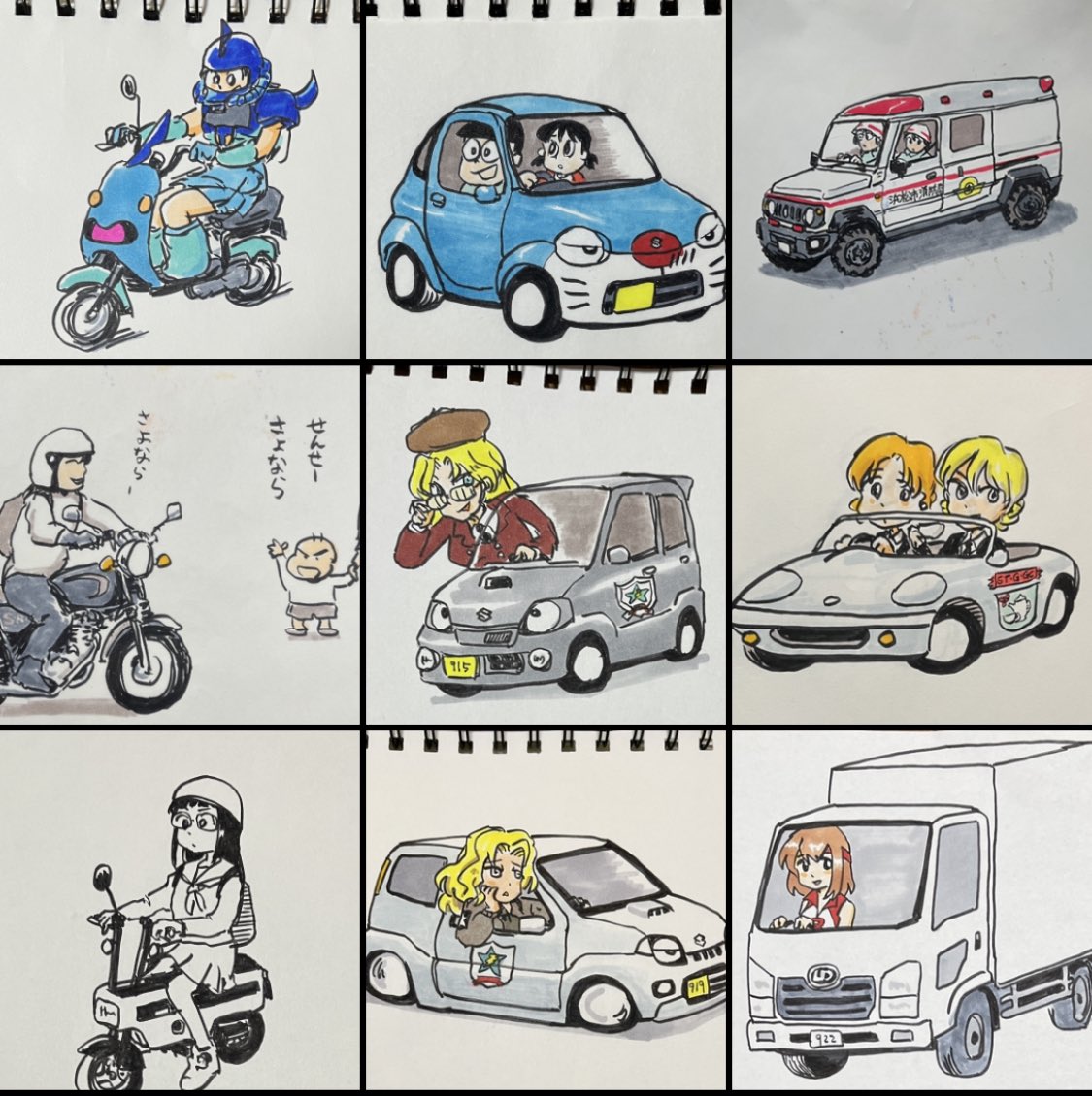 #今月描いた絵を晒そう
今月はアナログをわりと描いたね。 