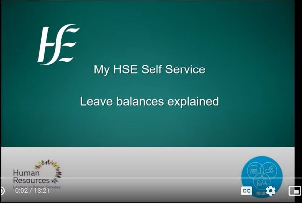 NiSRP_HR's tweet photo. *HSE Staff* Click on the following link which explains Leave Balance on My HSE Self Service #onesystemforall https://t.co/VOOH9tSlAn https://t.co/aX1Re5GsZQ