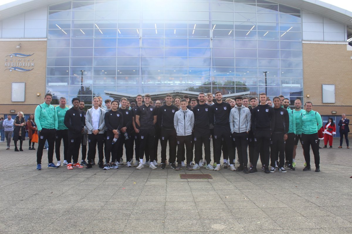 The whole of the first team squad were at @GrimsbyAud this afternoon to hear former England and Arsenal player Paul Merson give a talk on mental health. Merson was the guest speaker at @NAViGOCARE's AGM. #GreaterTogether