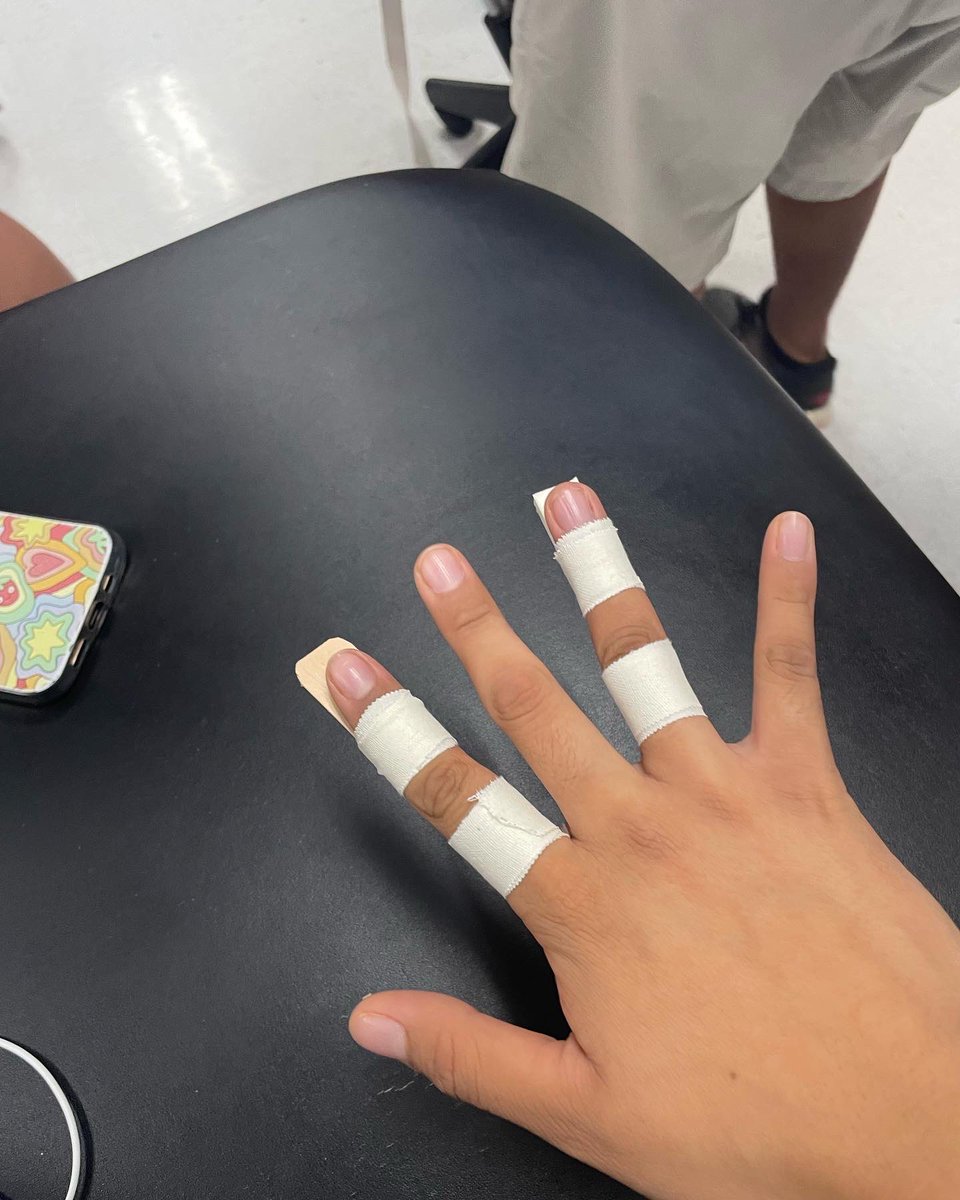 Another day of learning! #firstaid #buddytape #splinting