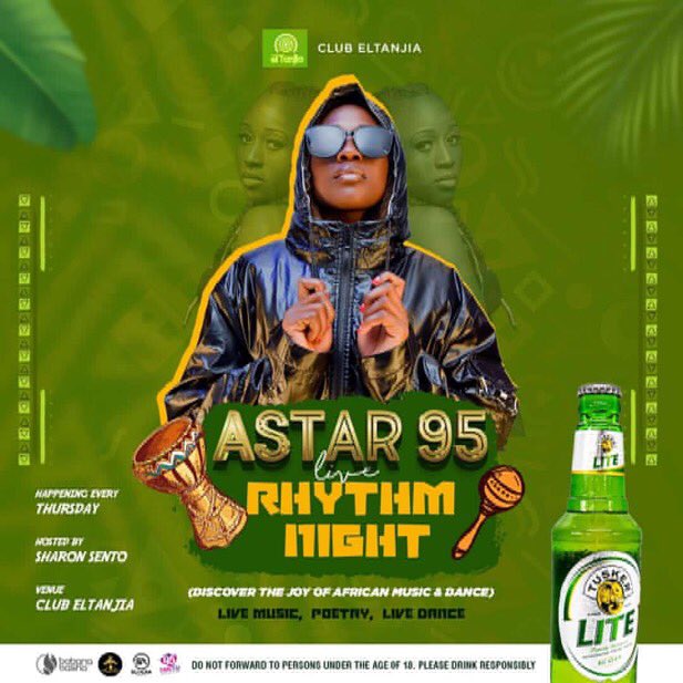 Club El Tanjia #RhythmNight's are for live sounds from our very own, tonight Astar95 will bless you with some soothing sounds 
#MbaleCity #nightlife