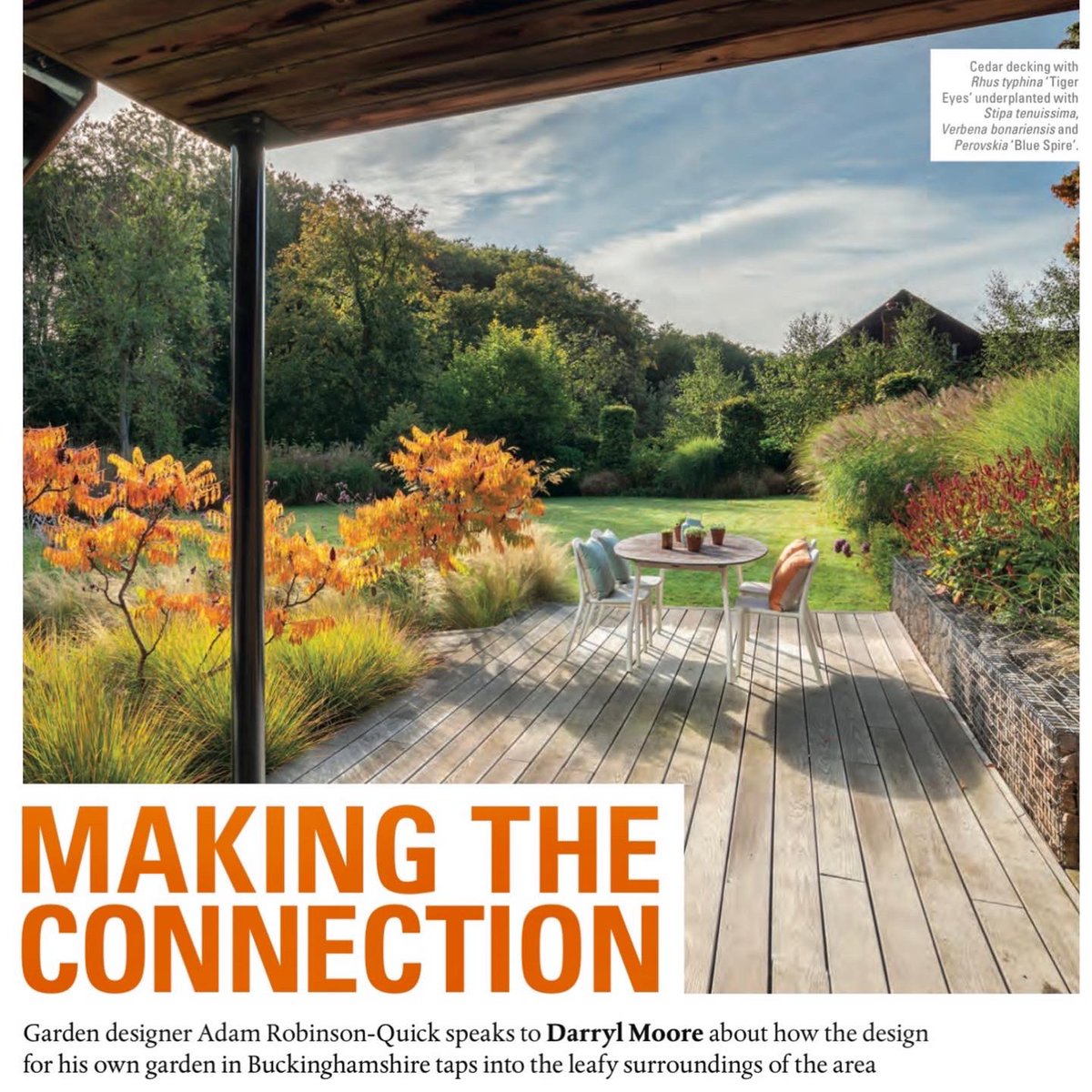 AdamRQuick's tweet photo. My (old) #Buckinghamshire garden featured on the front cover of the Garden Design Journal @The_SGD Photos by @RichardBloom_ , alumni of @LCGardenDesign #gardendesign  #naturalisticplanting #grasses #miscanthus #landscapedesign #prairie #prairiestyle #gardendesign https://t.co/ViJUrGh8jA