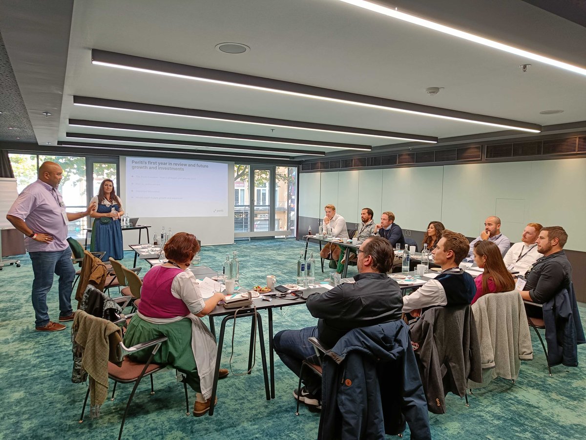 PeritiDigital's tweet photo. HubSpot 🤝 Periti

We had the pleasure of spending the day with some of the HubSpot DACH team last week in Munich! 🇩🇪

We started the day with some very interesting presentations from both the HubSpot &amp; Periti teams before making our way to Oktoberfest! 🍻

#HubSpot  #Oktoberfest https://t.co/9geOUVgMO7