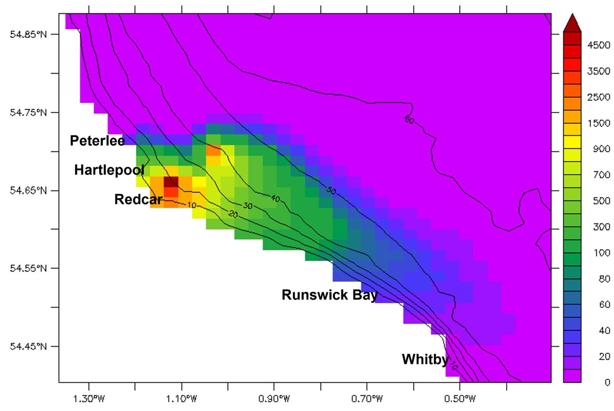 7.Furthermore, they then modelled the potential for accumulation in the crab tissue and calculated estimated population effects. The numbers don’t look good.  Exposure at Redcar sufficient to kill approx. 50% of crab population in 24 hours 7/8