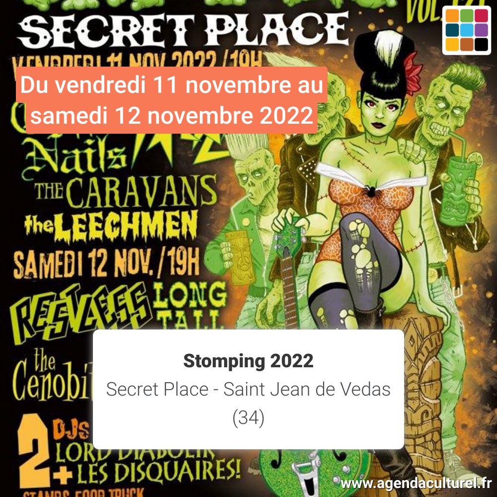 AgendaCulturel's tweet photo. Le Festival Stomping 2022 revient du vendredi 11 novembre 2022 au samedi 12 novembre 2022 au Secret Place de Saint Jean de Védas.

Plus d'infos : https://t.co/o8DBlirEg5

 #Festival #SaintJeandeVedas #Hérault https://t.co/bagmqTjUBX