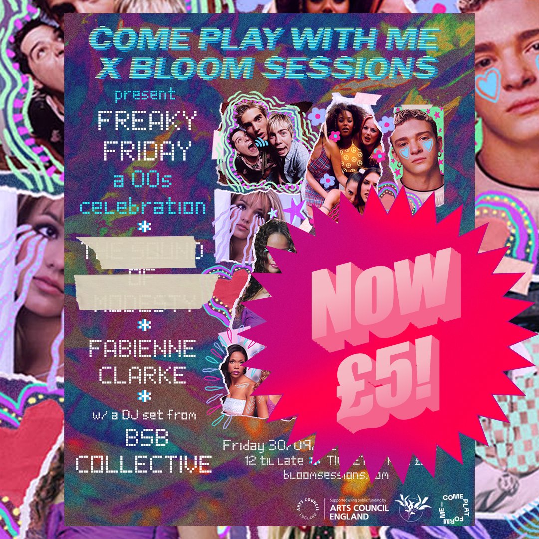 Well... you might've seen that <a href="/soundofmodesty/">thesoundofmodesty</a> can no longer be with us tomorrow night...

BUT! The party must go on... 🪩

<a href="/FabienneClarke/">FABIENNE CLARKE 🇬🇧🇧🇧</a> + Booty Shakin Bestiez will still be with us and tickets are now ONLY £5!!!!! 

It's a bargain babes xx

-> bit.ly/3BMtvgF