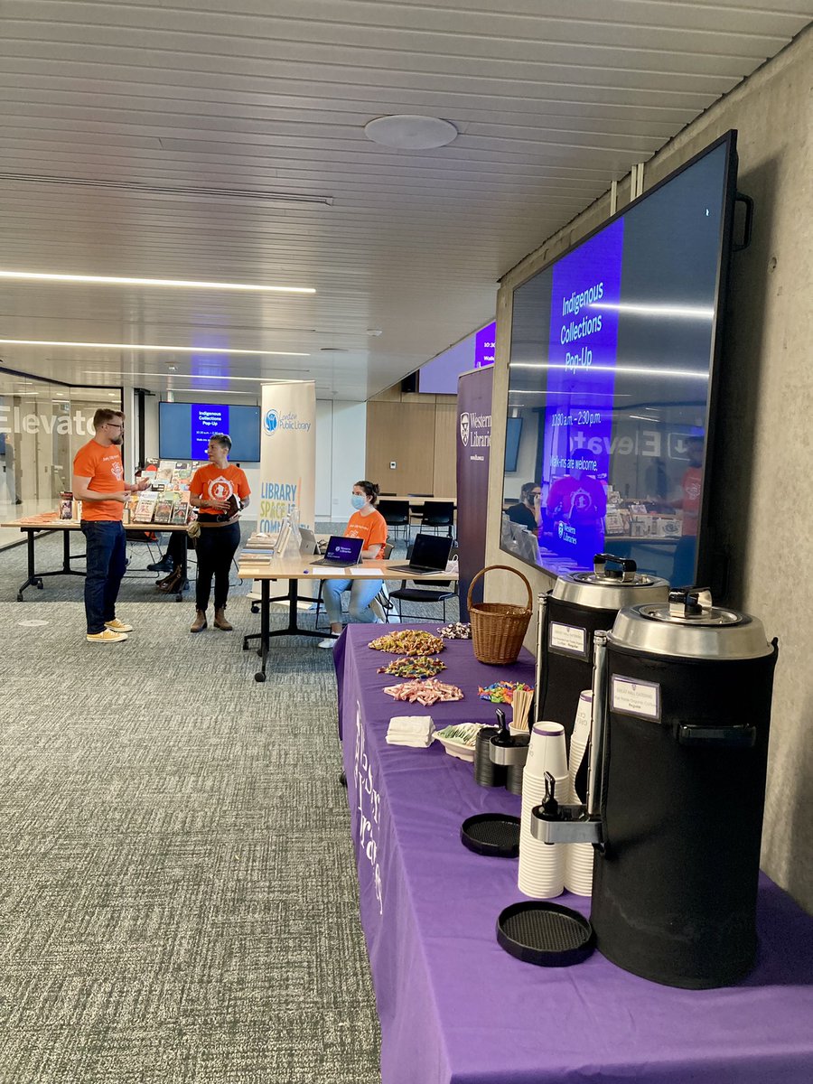 westernulibs's tweet photo. Stop by the Weldon Community Room today before 2:30 p.m. for the Indigenous Collections Pop-Up! 

#EveryChildMatters #TruthAndReconciliation #NDTR #WesternU https://t.co/PuOS1YgcZC