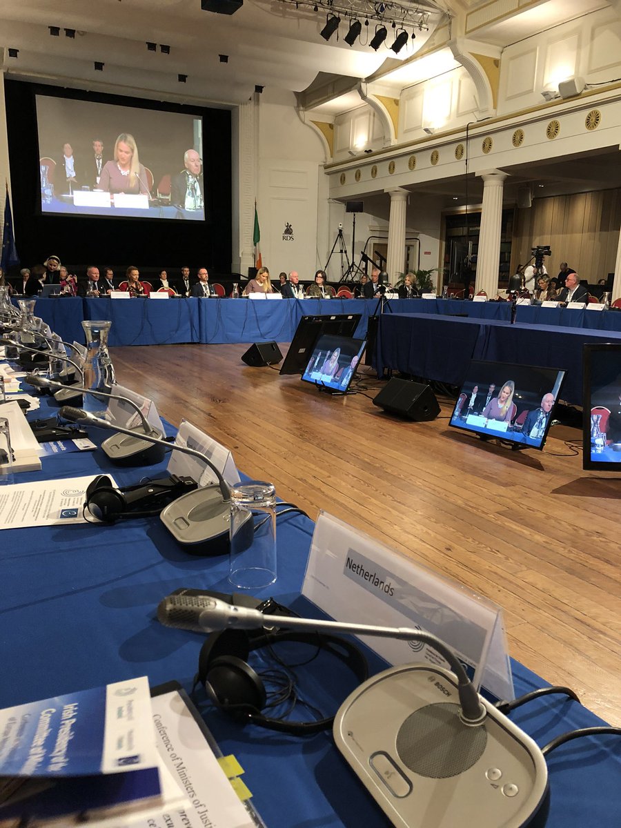 Very informative <a href="/coe/">Council of Europe</a> ministerial conference on prevention of domestic, sexual and gender-based violence. 
With strong 🇳🇱Dutch statement of @ministervRB Weerwind on steps NL has set, but long way to go.
And good meeting with 🇮🇪 host minister <a href="/HMcEntee/">Helen McEntee TD</a> on bilateral cooperation.