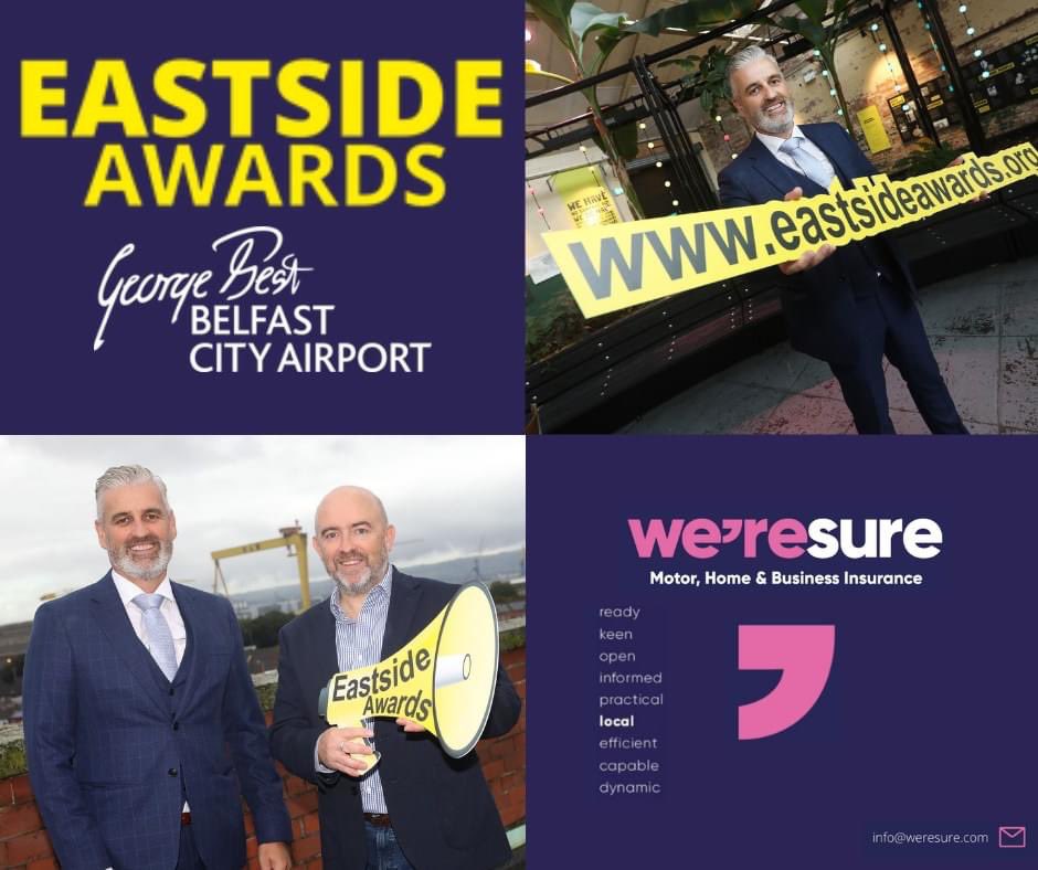 🤩 We were delighted to attend the launch of the Eastside Awards last week and are sponsoring the category of Business Growth 📈

If you have a business in East Belfast and would like to be nominated, please get in touch, by clicking on the link below. 

eastsideawards.org