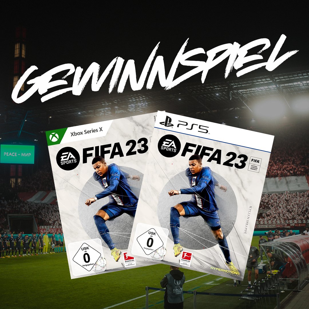 🚨 GEWINNSPIEL FIFA23🚨

Wir verlosen zum Release 2x FIFA23 für die Konsole eurer Wahl🙌

⏩ Folgen, Liken, Retweeten und eure Konsole kommentieren… und schon seid ihr im Lostopf!

Wir wünschen euch viel Glück! Das Gewinnspiel läuft bis zum 30.09, 18 Uhr.🍀 #Gewinnspiel #effzeh