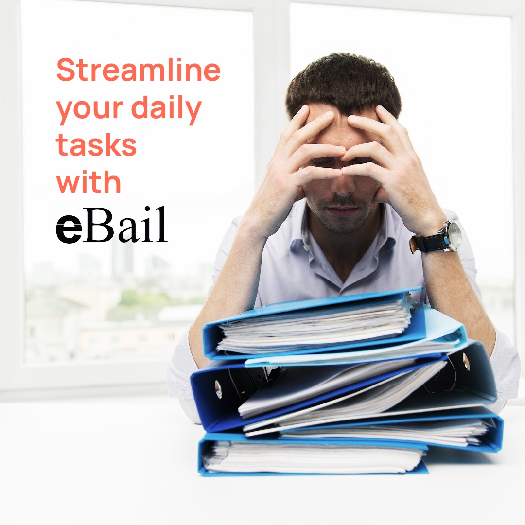 eBailApp's tweet photo. Stacks of paperwork and followups got you down? eBail is the most integrated, seamless bail agency software available. We take all the bottlenecks out of the bail bond process. Read what our current users are saying here: https://t.co/4I8MR18LcZ #bailbonds #bailagency https://t.co/58E8xiMJ3h