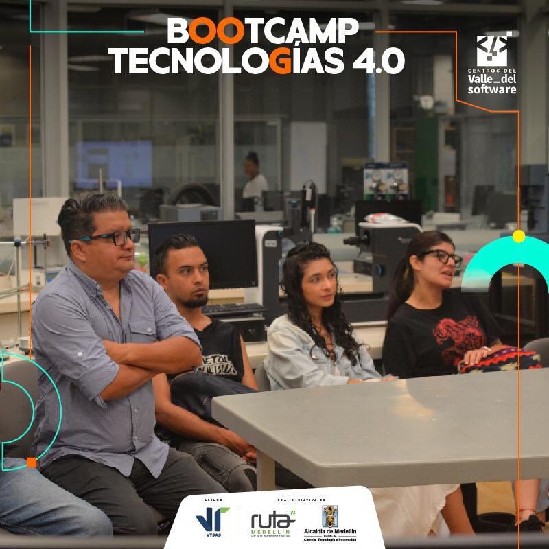 VTSAS's tweet photo. Realizamos el Bootcamp de Tecnologías 4.0 de la #RutadelEmprendimiento 
Los #emprendedores pudieron explorar e interactuar con las diferentes tecnologías de la cuarta revolución industrial, un paso fundamental para seguir fortaleciendo sus #emprendimientos
@Ruta_N @AlcaldiadeMed https://t.co/aYP3o506uK