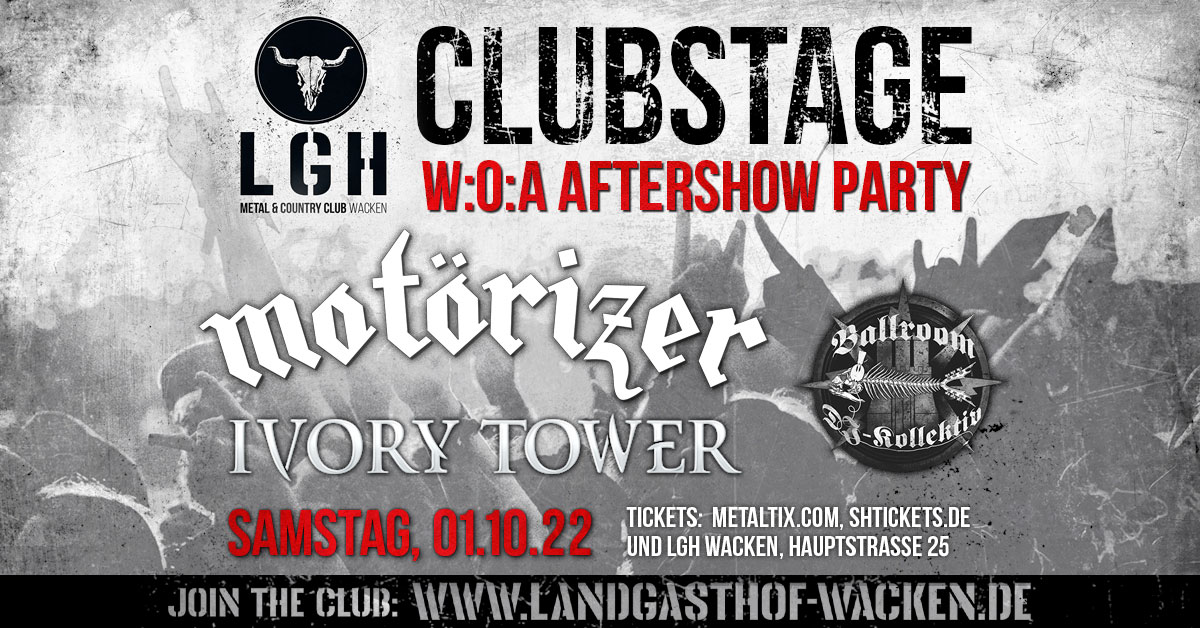 Hoch die gehörnten Hände – Wochenende! Wie lasst ihr es in den nächsten Tagen krachen? 
Wir freuen uns darauf, dieses Wochenende mit Ivory Tower und Motörizer -Motörhead Tribute Band-  
Tickets gibt's hier:
shtickets.de/app.php?view=a…