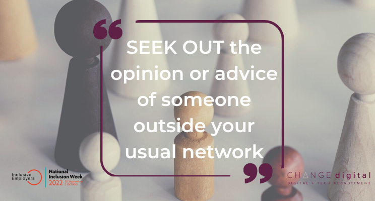 The Power of Diversity
Today's Daily Action as part of #NationalInclusionWeek is all about recognising how different perspectives, knowledge and skills can benefit ourselves and our teams, seeking out the ideas, thoughts or advice of someone out-with our team or 'usual' circle.