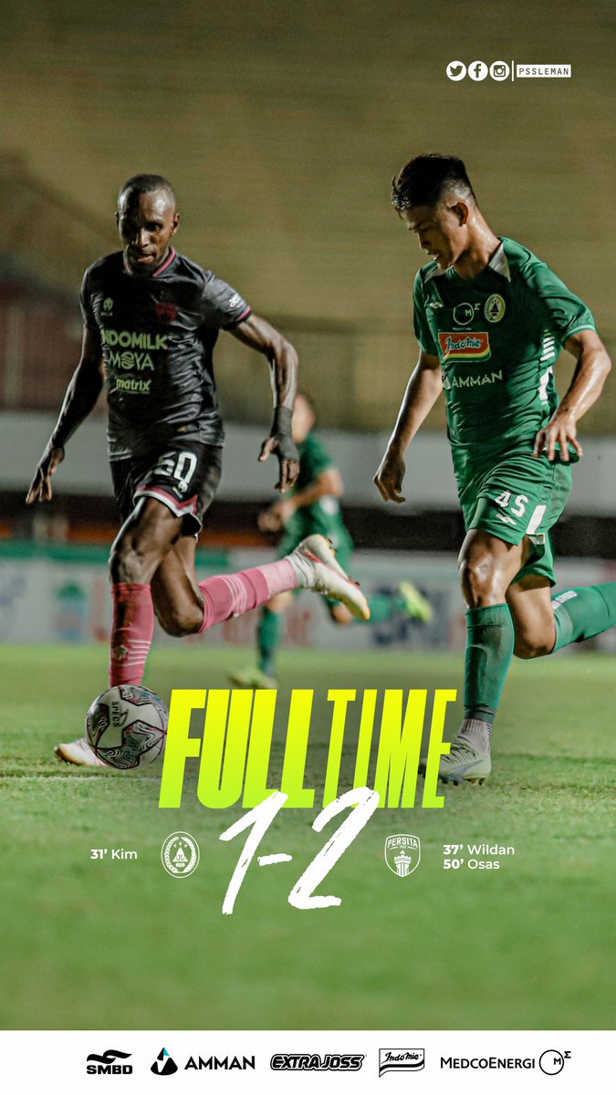 PSSleman's tweet image. FT: PSS 1-2 Persita

#PSS #UnityForOurGlory #PSSvsPersita #PSSday