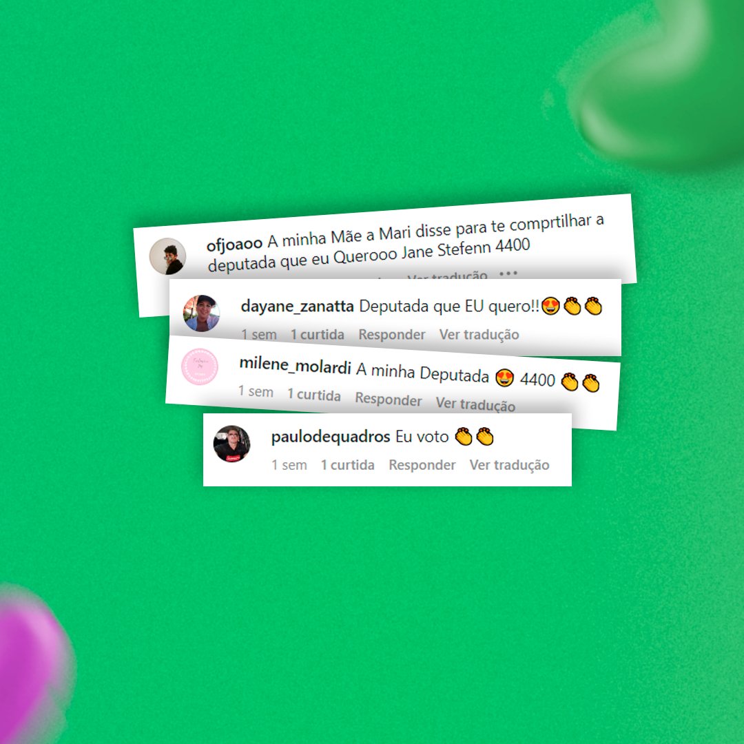jane_stefenn's tweet photo. Obrigada por tanto. Mesmo. Sempre grata! 💜💚

#JaneStefenn4400 #GuerreiraDoPovo #CandidataDeputadaFederal https://t.co/wsu9aCOskg