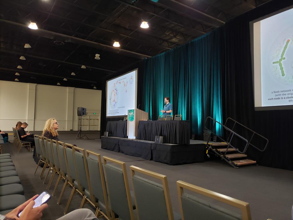 TheSIAMNews's tweet photo. Many models involve numerous parameters that make direct interpretation challenging. At #SIAMMDS22, @dgleich of @Purdue explores the possibilities of using ideas based on #topological analysis methods to understand and evaluate these complex prediction functions. https://t.co/pt2ysCdQjj