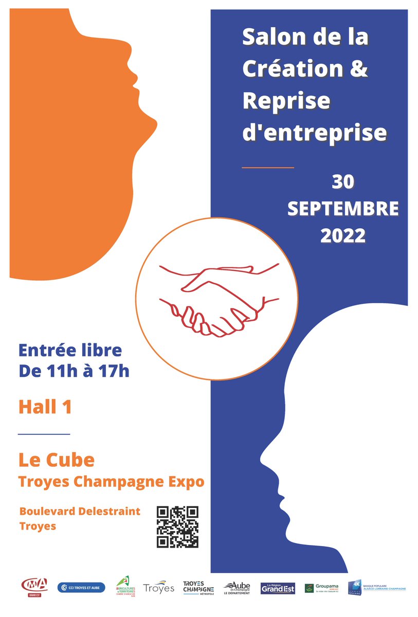 📍 RDV demain 11h au Cube
📍 Informations, démarches, conseils : créer ou reprendre une entreprise agricole
📍 Entrée gratuite
✅Avec les #jeunesagriculteurs - PAI nous répondrons à vos questions
✅ Cueillette de Troyes L'Espérance témoignera de son parcours et de son expérience