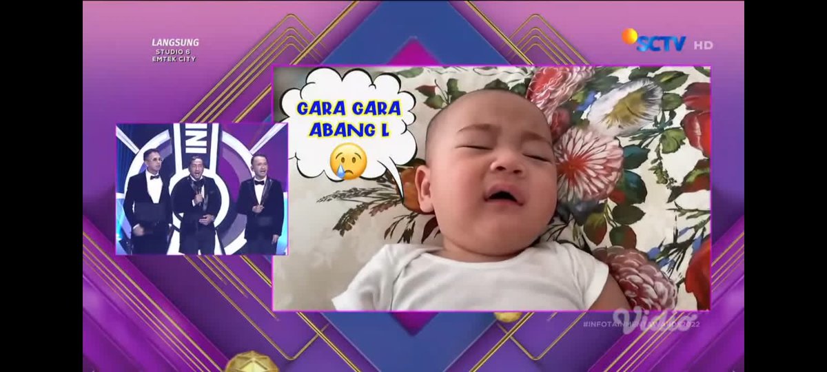 Bayik satu ini emang gemoy batt aslii, cipung bawa pulang piala #InfotainmentAwards2022 nih pasti
#GorgeousBaby
Cipung di SCTV