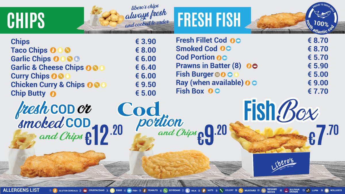 LIBEROStakeaway's tweet photo. We have updated are menu 👌 https://t.co/U0HrtjducG