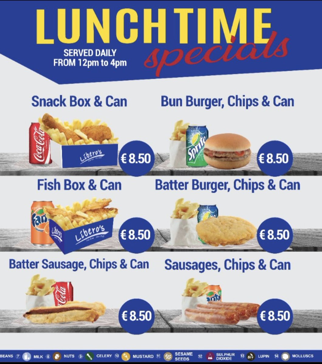 LIBEROStakeaway's tweet photo. We have updated are menu 👌 https://t.co/U0HrtjducG