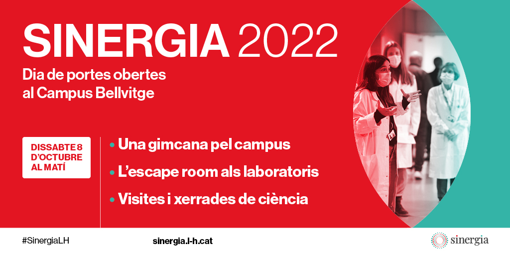 idibell_cat's tweet photo. Dissabte 8 octubre el #CampusBellvitge t'obre les portes, apunta’t a:

🙆La gimcana familiar
🙅A l'escape room científic #IDIescape
🙋A les visites guiades

Inscripcions➡️https://t.co/sHBagyOlcx

I uneix-te a nosaltres a la gran festa final amb l'actuació de l'@EMMCACentreArts 🎶 https://t.co/A4XunPJJyK