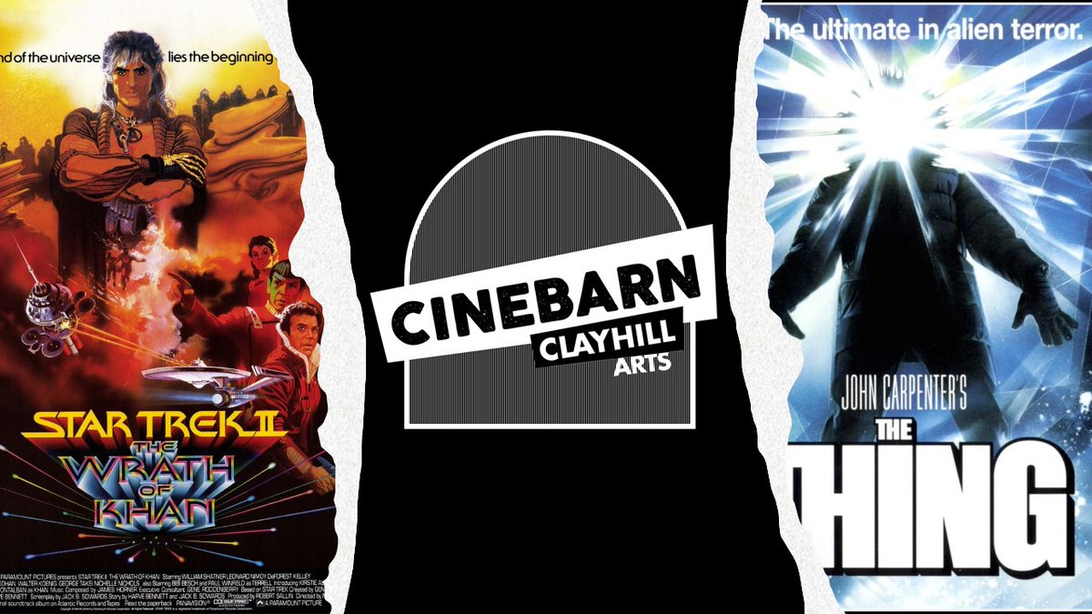 Join us for Sci-Fi week! 👽

For a special 40th anniversary screening of Star Trek II: The Wrath of Khan and The Thing (1982). Watch these Sci-Fi classics on the big screen in our newly renovated cinema built from into an agricultural barn. 

Book now 👇
clayhillarts.co.uk/cinebarn