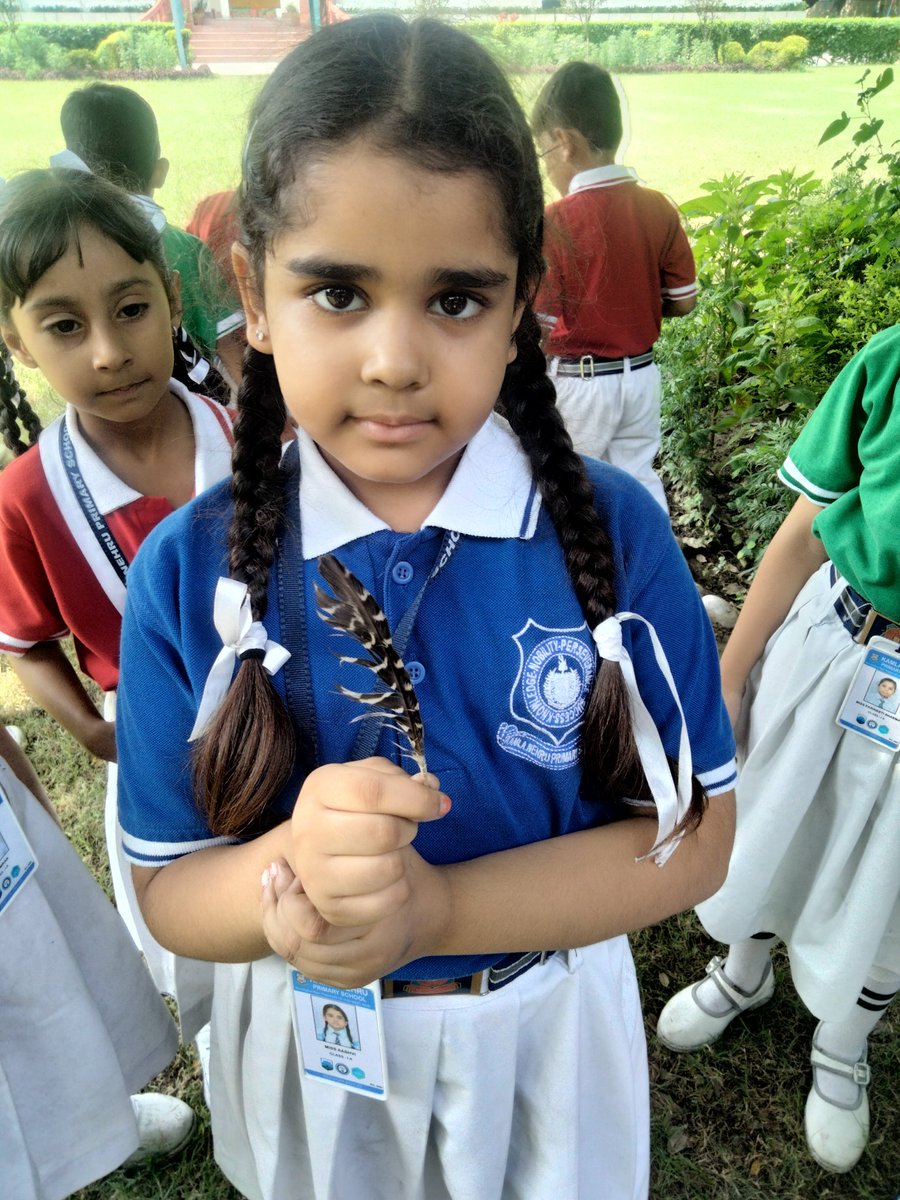 Little Champs of grade 1 enjoyed to  collect different types of feathers from school garden and learn how feathers helpful to Birds. <a href="/RiseUp4SDGs/">SDG's : The Rising</a>
<a href="/pkdhillon08/">ParamjeetKaurDhillon</a>
<a href="/charuchhabra2/">Dr. Charu Chhabra</a>
 <a href="/JyotiBh28005578/">Jyoti Bhardwaj</a> <a href="/KajalSh97224712/">Kajal Sharma</a> 
<a href="/KnpsIndia/">KNPS Phagwara India</a>