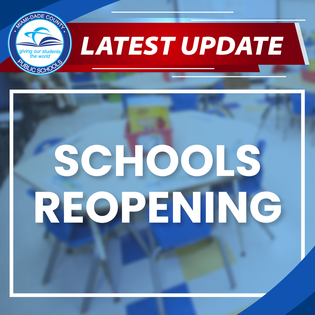 Based on the latest information and after consultation with local and state emergency officials, all @MDCPS schools and facilities will reopen tomorrow, Friday, September 30, 2022. All adult, after-care programs, athletics, and school activities will also resume. #HurricaneIan