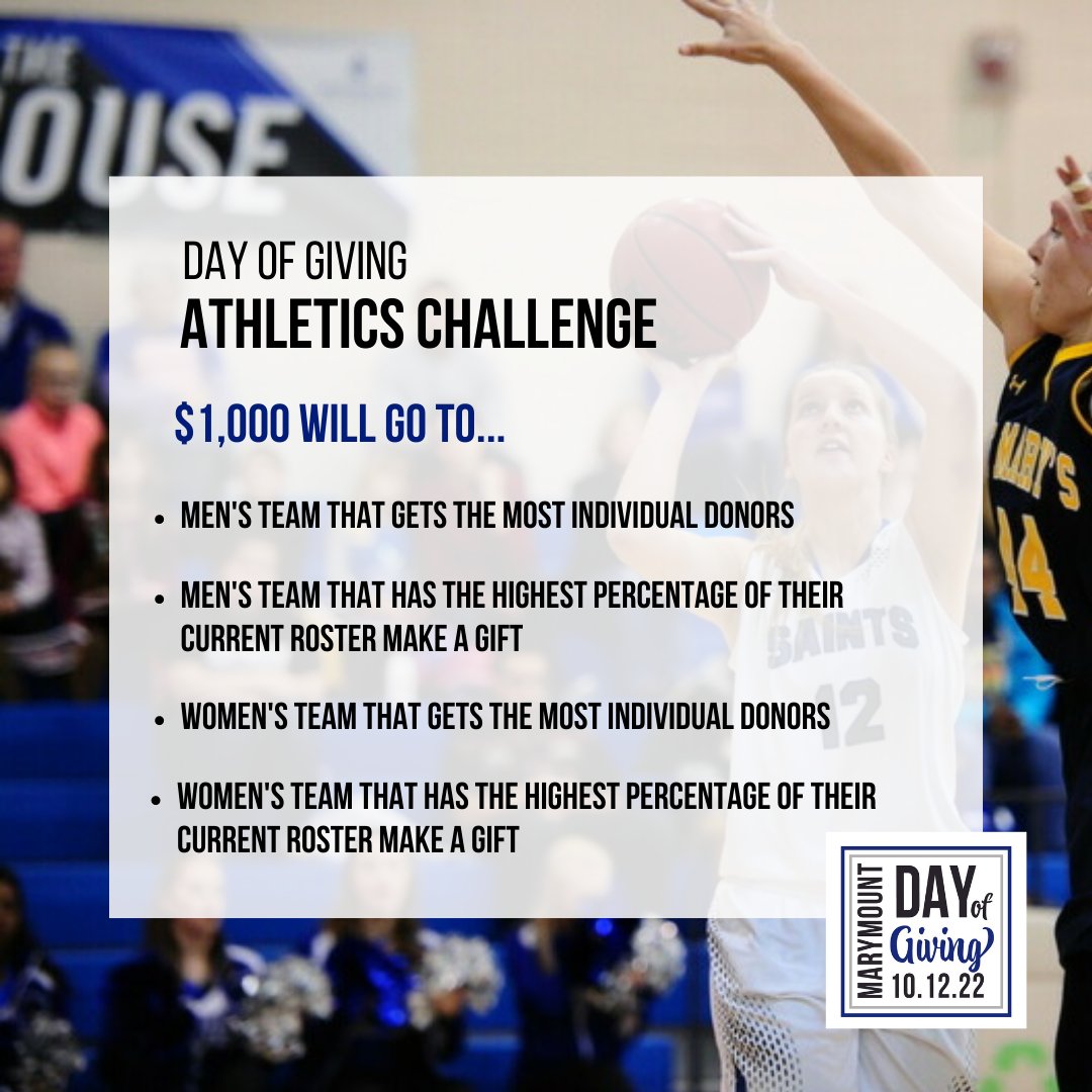 MUAlumniandDev's tweet photo. On October 12th, celebrate Day of Giving by joining our Athletics Participation Challenge! Head to https://t.co/fuWqx2xv0z for more info. #MUDayofGiving #MUMovement https://t.co/9Pf2KnhWZz