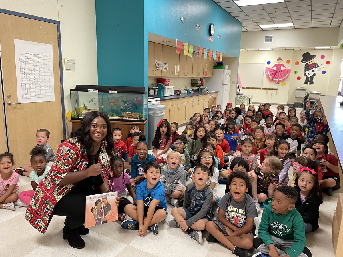Wow! Our students met a real author today! Thank You Ms. Fola Oke for visiting and reading your book to our students!
