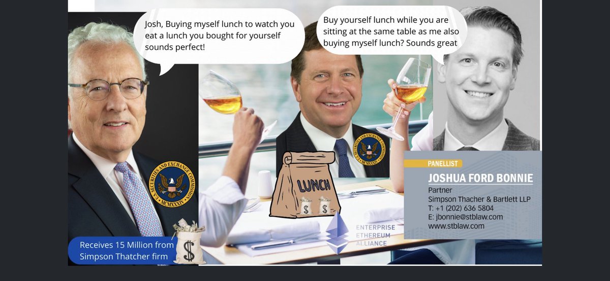 UtilityTheory's tweet image. Let’s look back in time to see how the crooked JPMorgan clan wrecked America by secretly meeting behind closed doors to create a plan to empower themselves over the monetary system.

Bill #Hinman, Jay Clayton, #SimpsonThatcher, #ETH lunch dates
represent modern day Jekyll Island