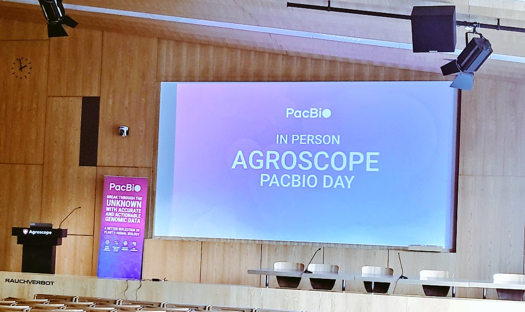 bernomics's tweet image. Great event this week: Agroscope PacBio Day! Great talks! #PacBio #agroscope #unibern