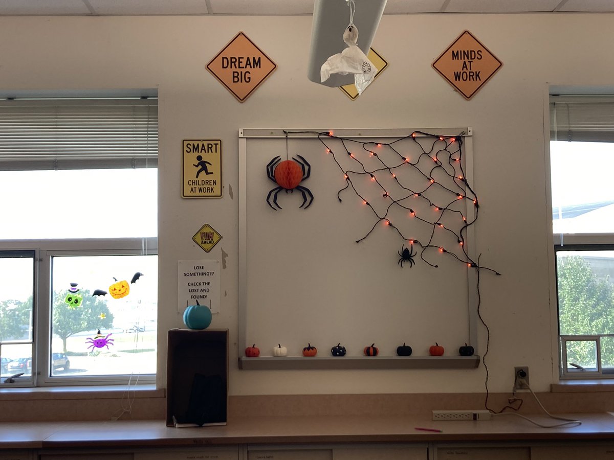 A big scary shout out to my current and former students who helped get room 205 ready for “SpOoKy Season” yesterday!
