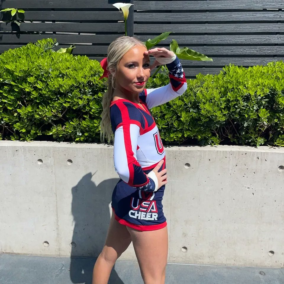 bishopmccort's tweet photo. Best of Luck to Mikayla Smith '20 as she competes today for Team USA Cheer in Chile at the Pan American Games!  We are Crusher Proud and will be cheering you on. #crusherpride https://t.co/iBVhtBgd17