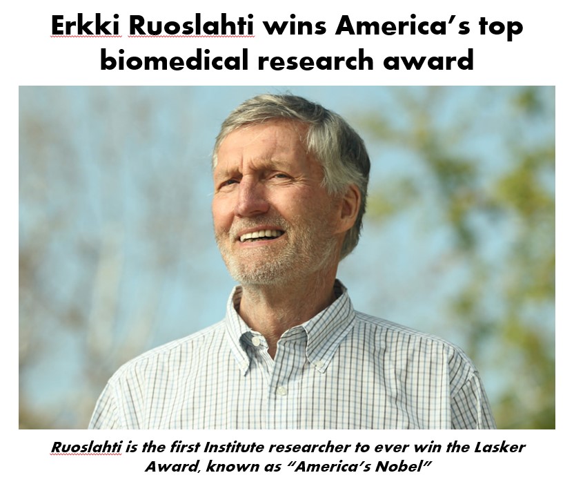 Dr. Filippo G. Giancotti (@giancotti_lab) on Twitter photo My mentor Erkki Ruoslahti won the @LaskerAward. I celebrate today his creativity and rigor, and his dislike of cliques and clubs. Learned so much <a href="/ECM/">Eric Morgan</a>, @integrins, @metastasis while sitting close to him and chatting daily about <a href="/science/">Science, Space & Robots</a> and @cancer. Read his gracious words below! My mentor Erkki Ruoslahti won the @LaskerAward. I celebrate today his creativity and rigor, and his dislike of cliques and clubs. Learned so much <a href="/ECM/">Eric Morgan</a>, @integrins, @metastasis while sitting close to him and chatting daily about <a href="/science/">Science, Space & Robots</a> and @cancer. Read his gracious words below!