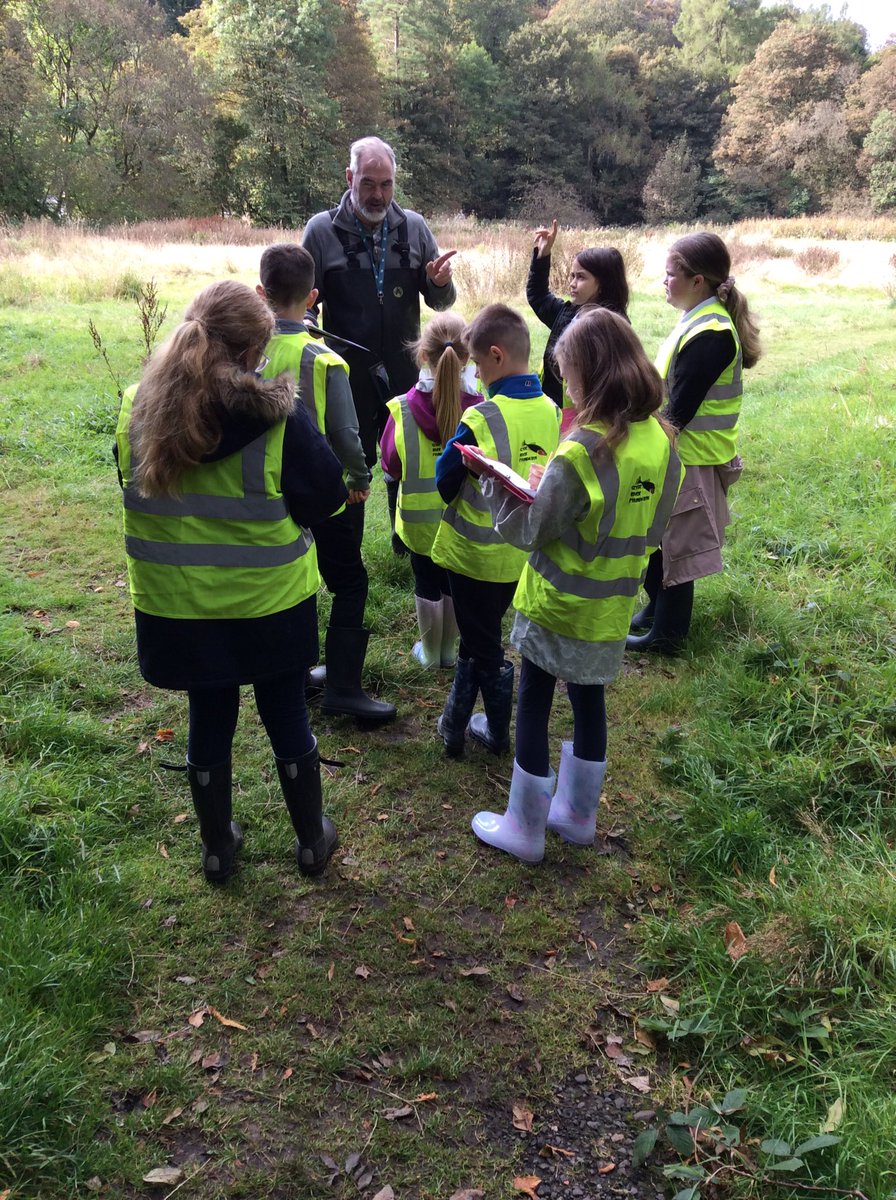 KilbarchanPS's tweet photo. P6/5 thoroughly enjoyed today’s activities. We learned about all the different life that existed in the Old Mill Lead and learned about their habitat. #STEMRen #STEM @ClydeRF https://t.co/I9PNCjkVET
