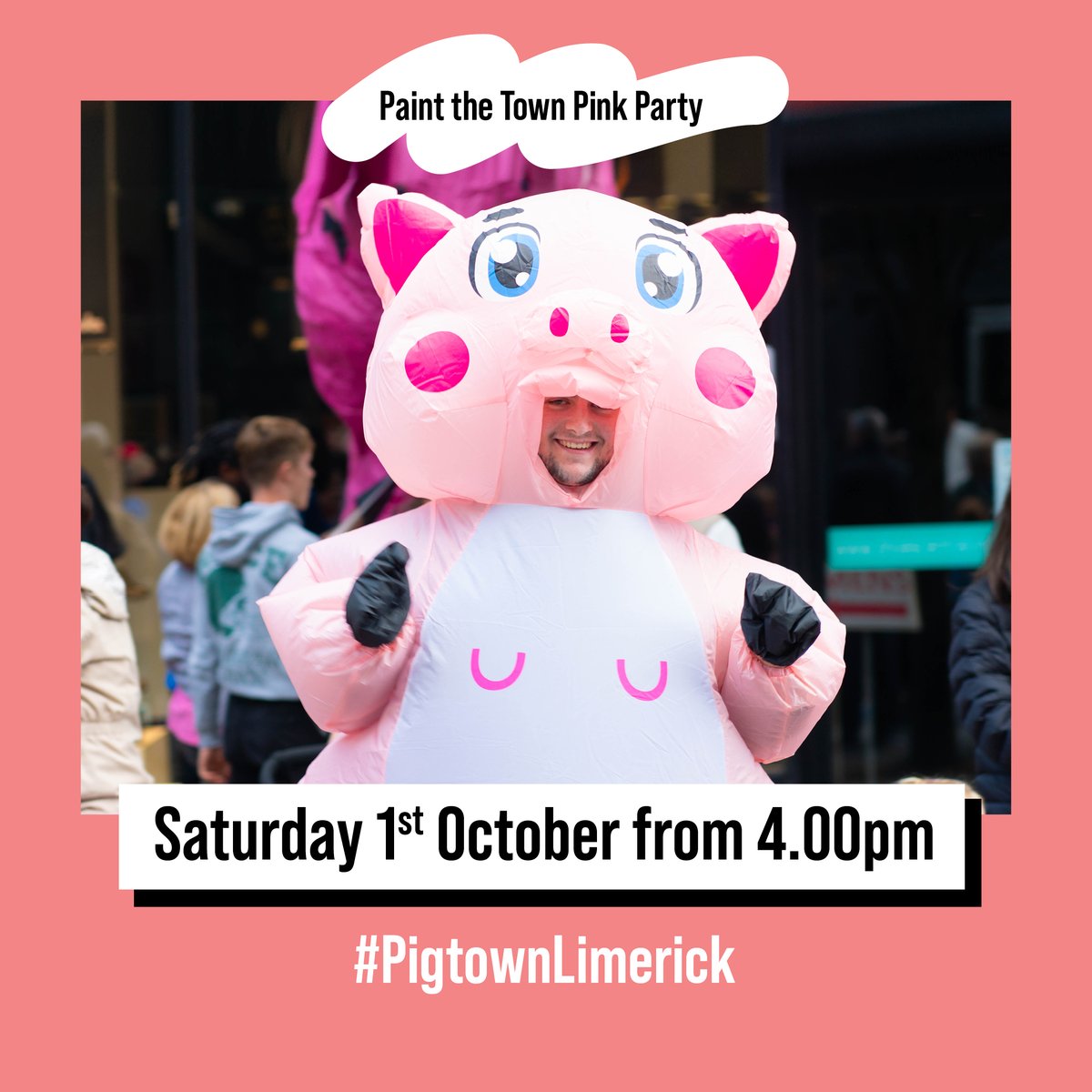 💗 Paint the Town Pink 💗

There will be lots of entertainment on the evening from street performers 🤸 to buskers 🎵 and lots of delicious food 😍

Let's say a fun-filled goodbye to Pigtown Festival 2022... until next year 👀