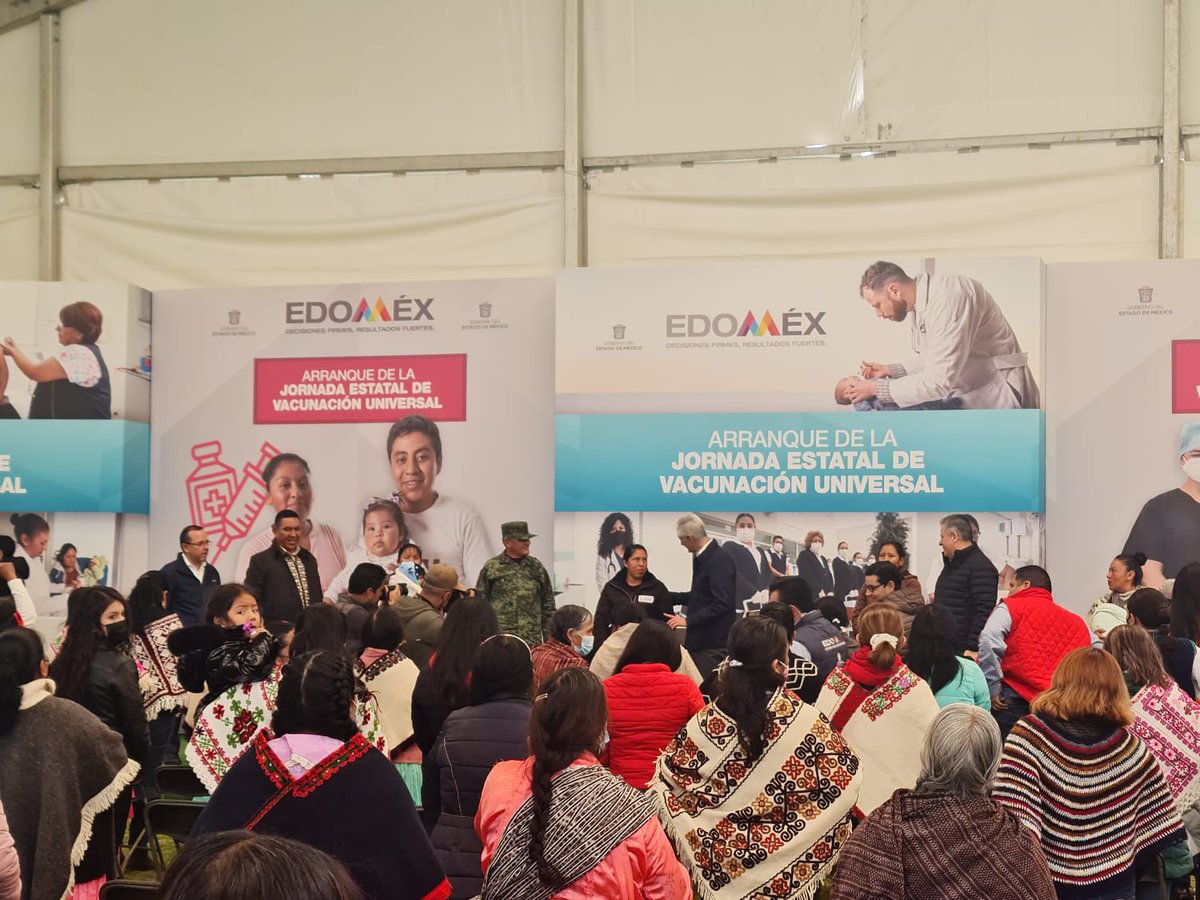 AdelanteCesar's tweet photo. Nuestro Gobernador @alfredodelmazo primer promotor de salud de los mexiquenses.

Arrancamos la jornada estatal de vacunación universal en el norte del #Edomex. https://t.co/VrpqD89jHF